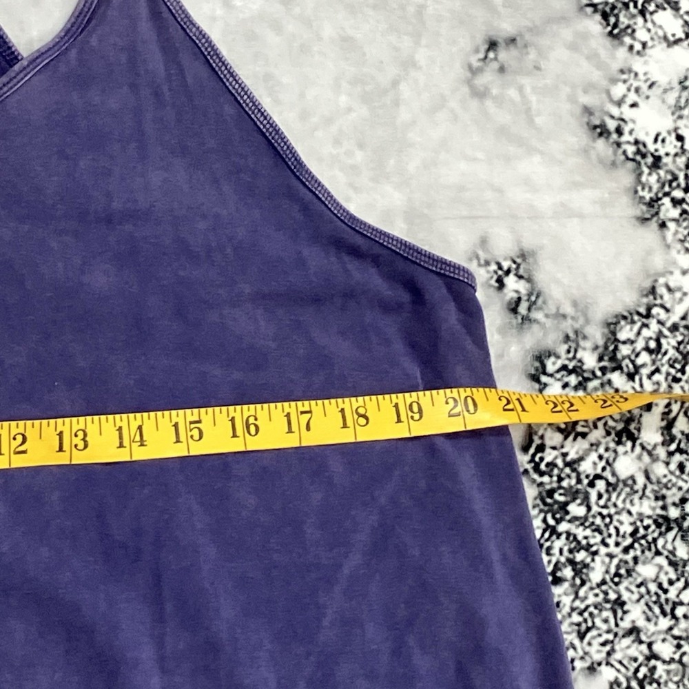Free People Movement Jumpsuit Romper M Purple Wide Leg Pockets Athletic - Picture 3 of 15